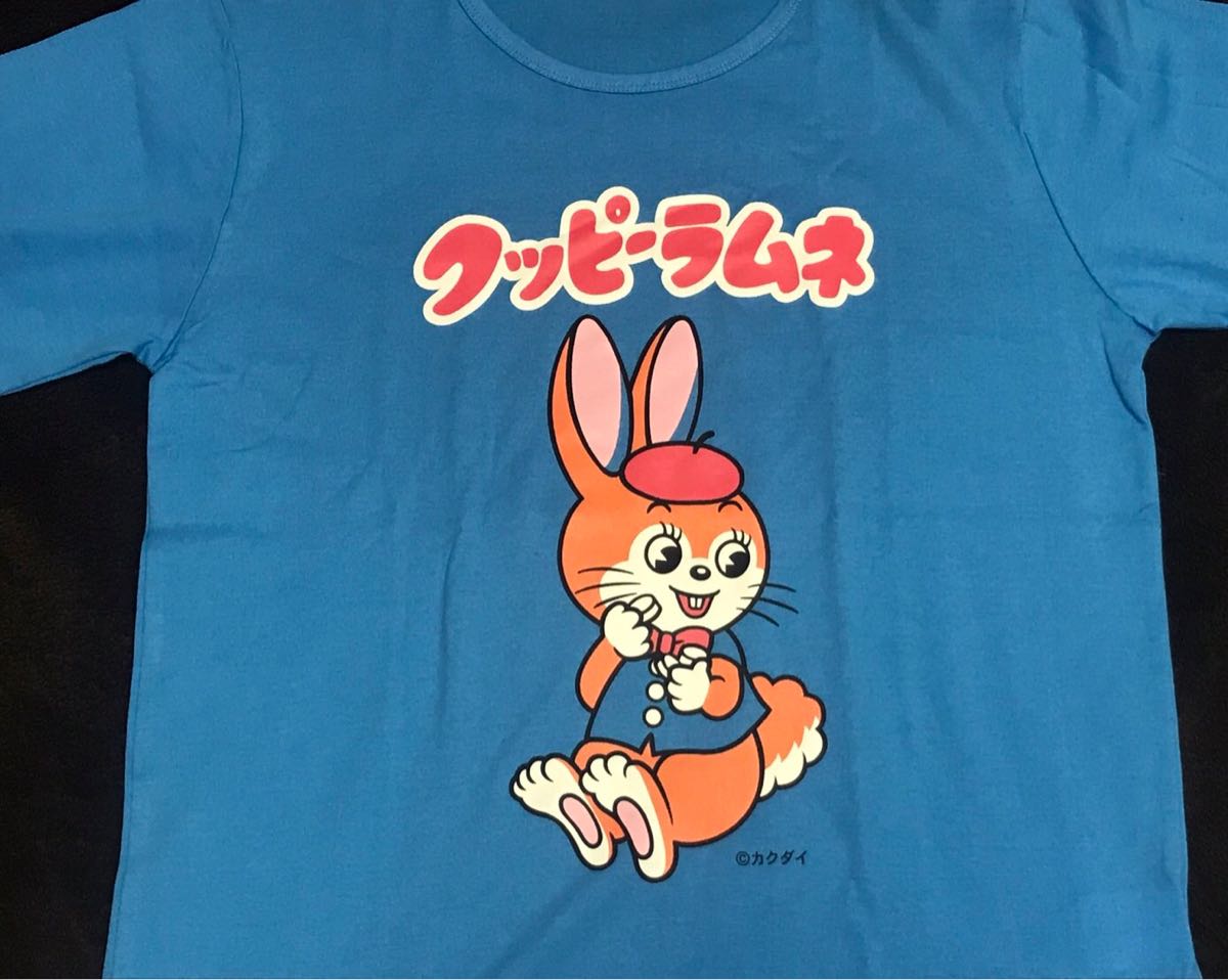 新品 クッピー ラムネ 半袖 tシャツ Lサイズ カクダイ 駄菓子 企業 昭和 レトロ　クッピーラムネ_画像2