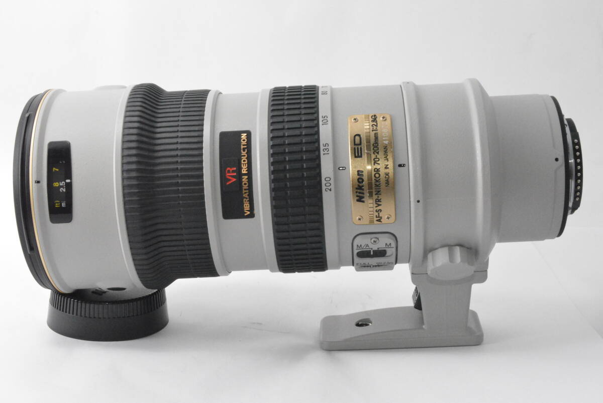 鳴きなし★極上美品★ニコン NIKON AF-S NIKKOR 70-200mm F2.8 G ED VR 希少なライトグレーの画像4