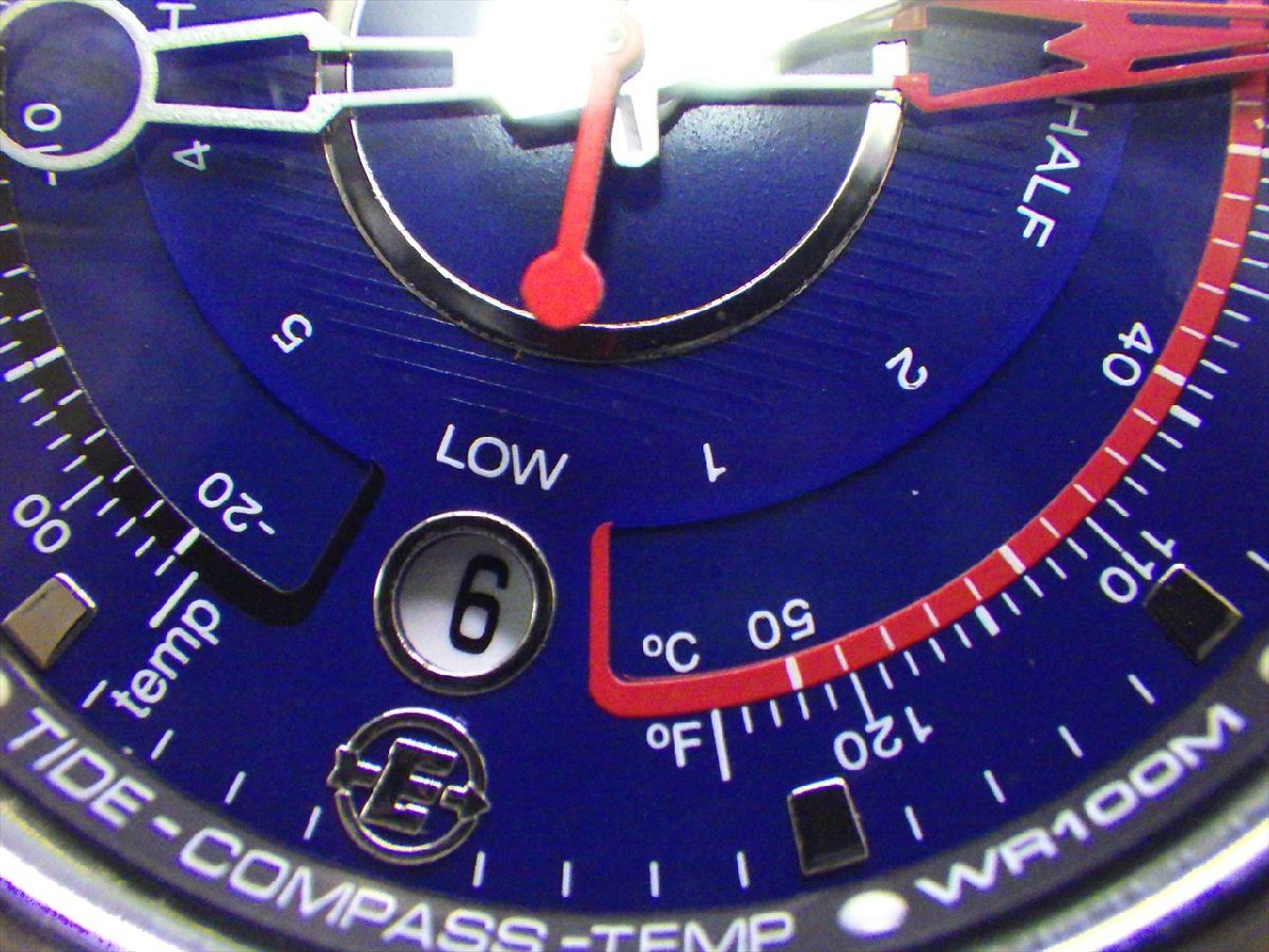 c24 送料無料 当時物 TIMEX Expedition タイメックス エクスペディション E タイド コンパス テンプ 動作品 クォーツ 腕時計 メンズ_画像5
