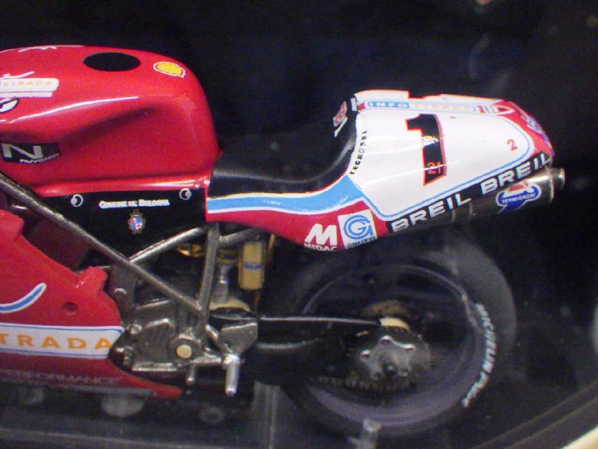 D42 未使用 ixo イクソ DUCATI CORSE 1/24 ドゥカティ 998 Infostrada T.Bayliss Superbike 2002 バイク コレクション ミニカー 模型の画像4