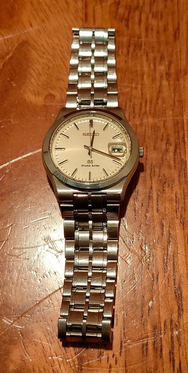 動作品 SEIKO グランドセイコー 8N65-9010 GS  ホワイト文字盤 クオーツ メンズ腕時計 箱付き