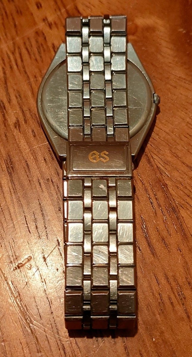 動作品 SEIKO グランドセイコー 9587-8000 GS  シャンパンゴールド文字盤 クオーツ メンズ腕時計