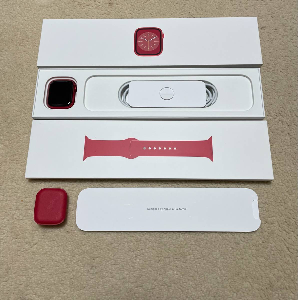 ★【中古美品】Apple Watch Series 8 GPSモデル 41mm PRODUCT RED★_画像1