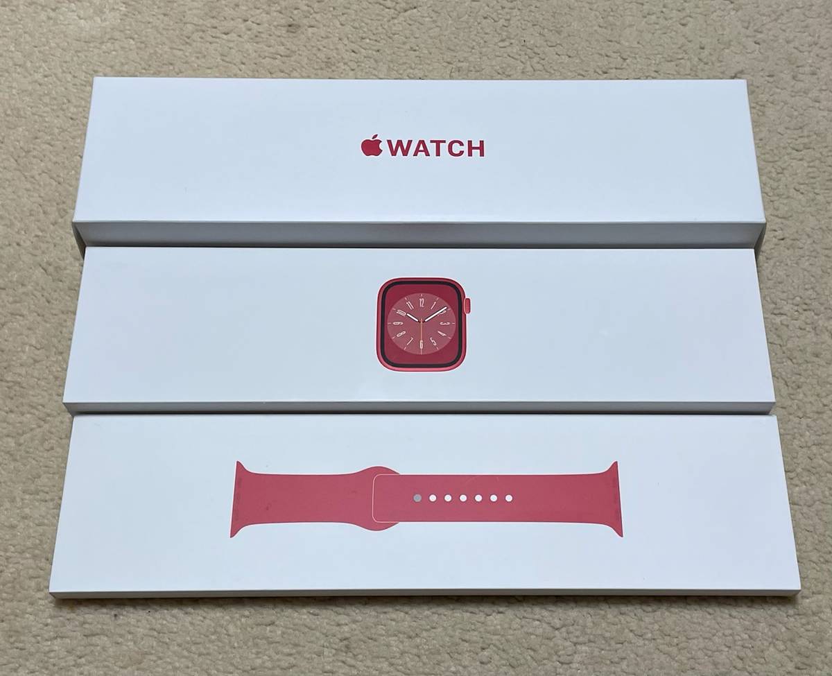★【中古美品】Apple Watch Series 8 GPSモデル 41mm PRODUCT RED★_画像2