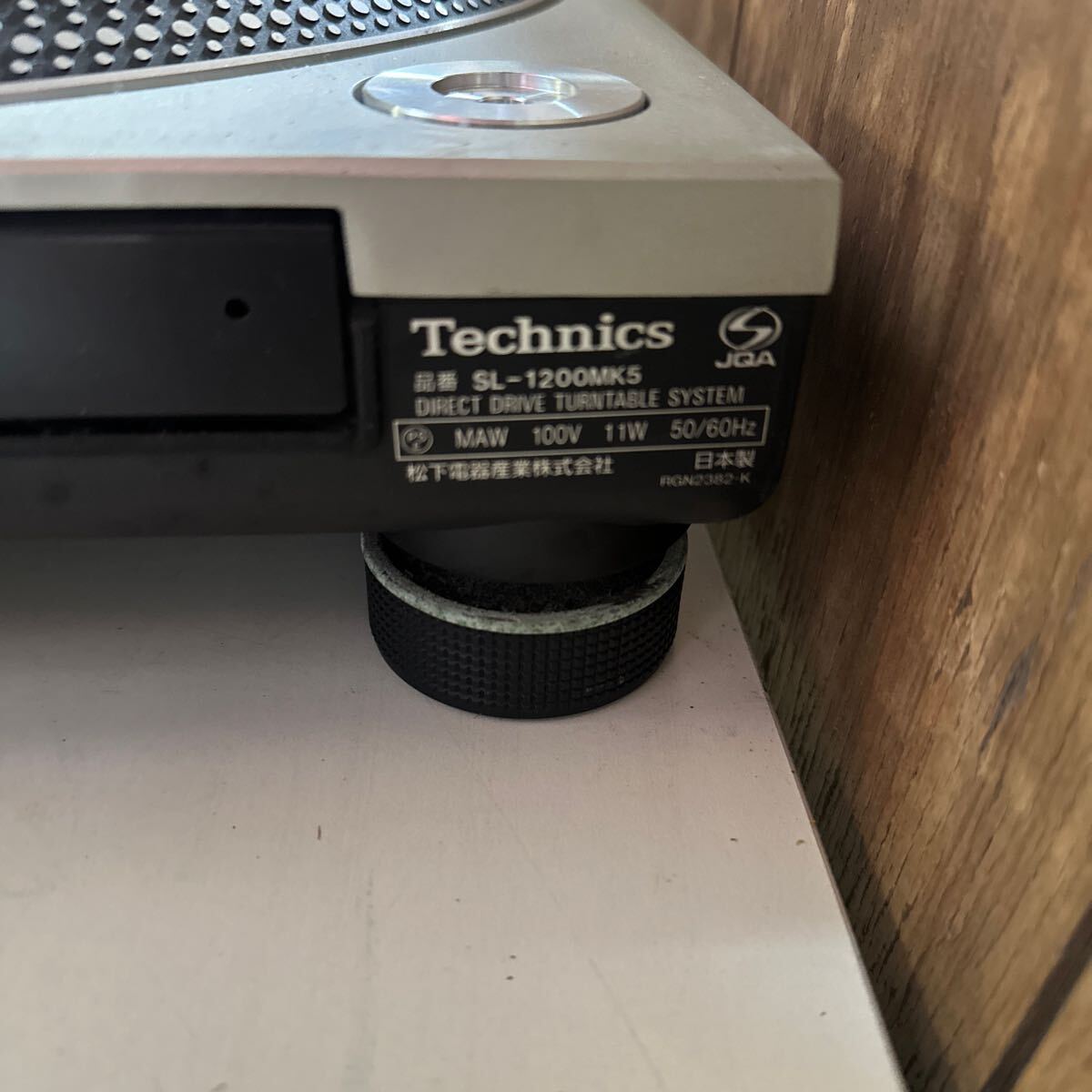 Technics テクニクス SL-1200MK5 ターンテーブル 通電確認 回転ok その他動作未確認 売り切り_画像8