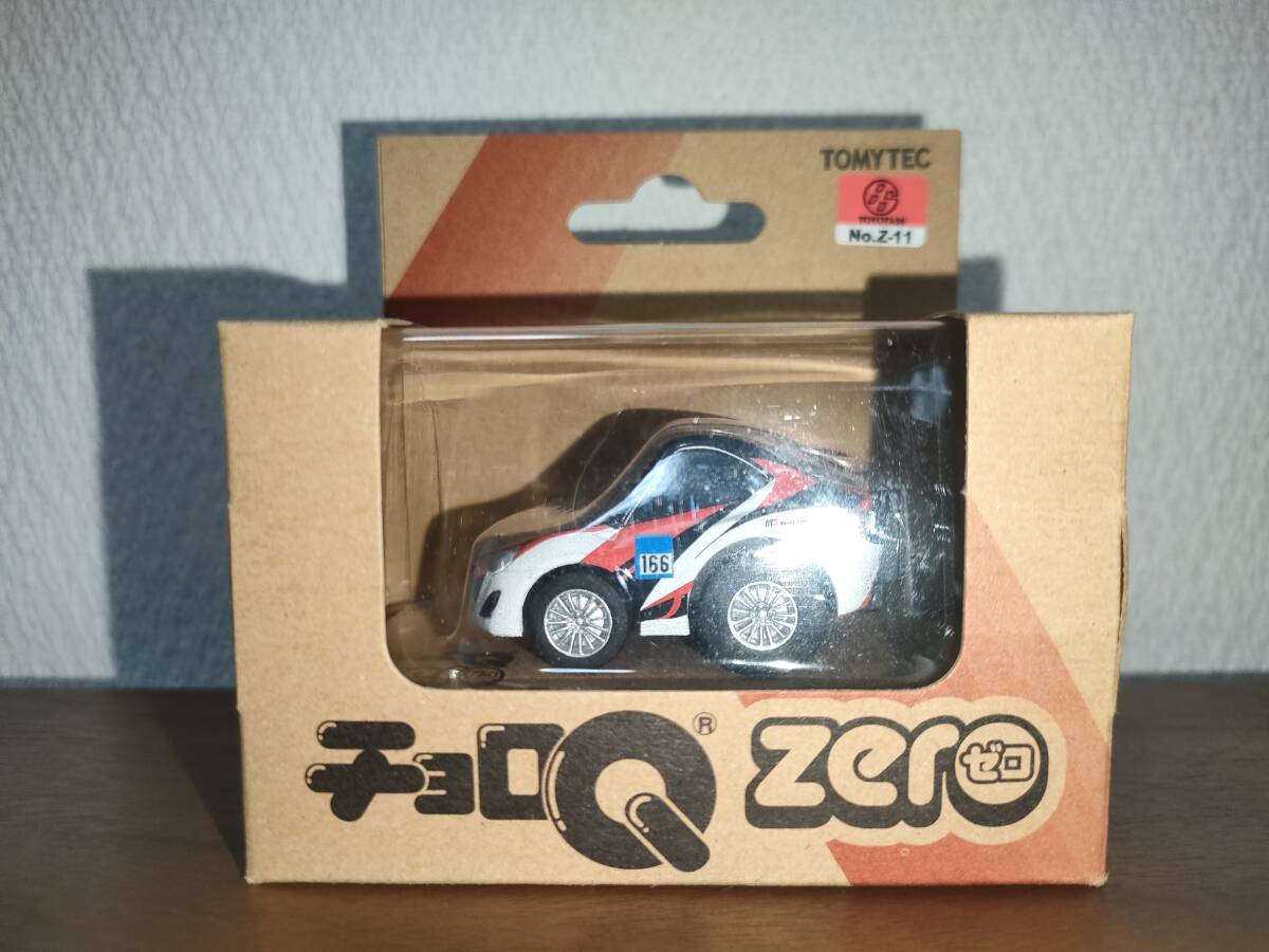 未展示・未走行 トミーテック チョロQ Zero Z-11c トヨタ・86(ZN6) GAZOO Racing(ドアミラー、リアスポイラーパーツ付き)_画像1