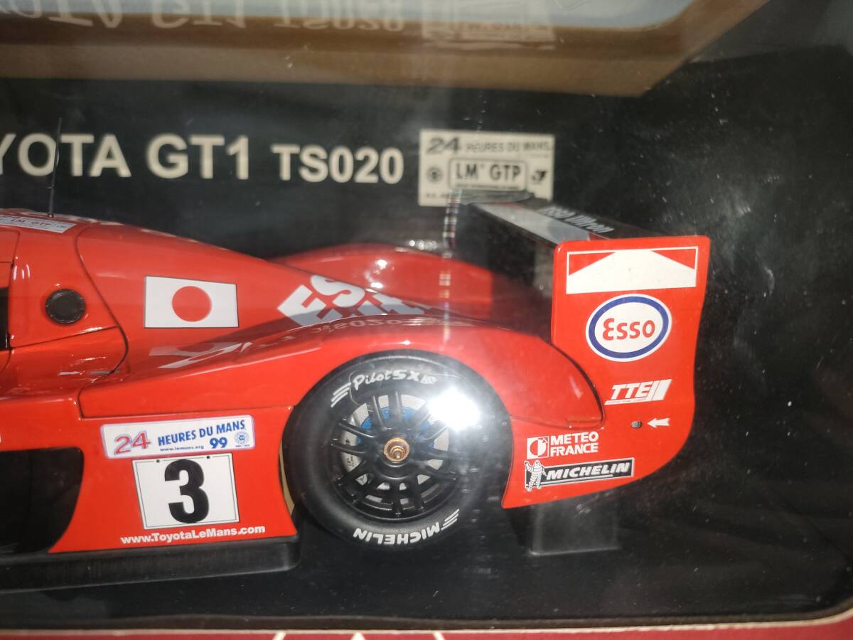 新品未開封 絶版 AUTOart RACING DIVISION 1/18 トヨタ・GT-one TS020 ESSO Ultron #3 1999 ル・マン 総合2位 片山右京/鈴木利男/土屋圭一の画像4