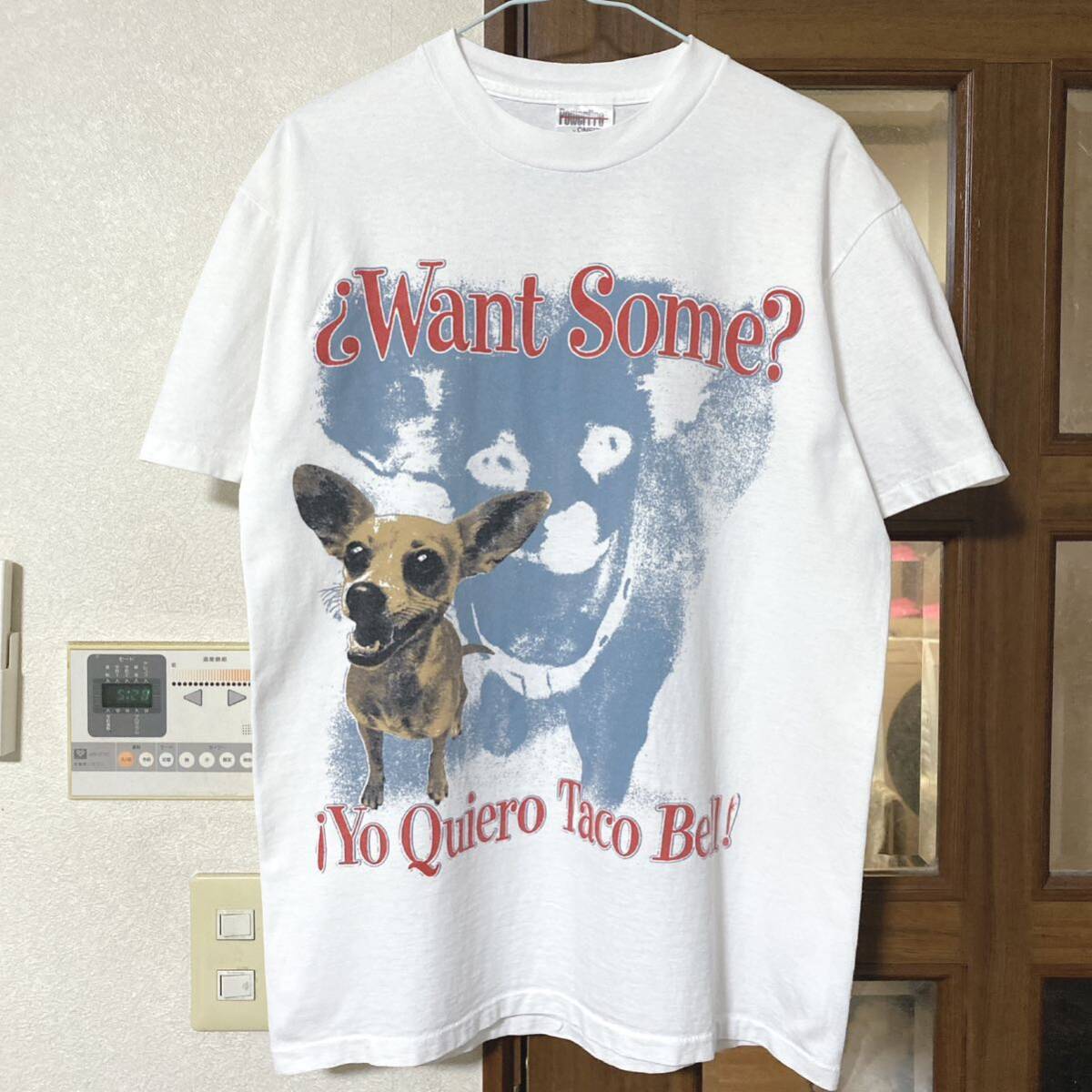 レア 90s タコベル TACO BELL Tシャツ 企業 プロモ ビンテージ 古着 スーベニア プリント バンドTシャツ