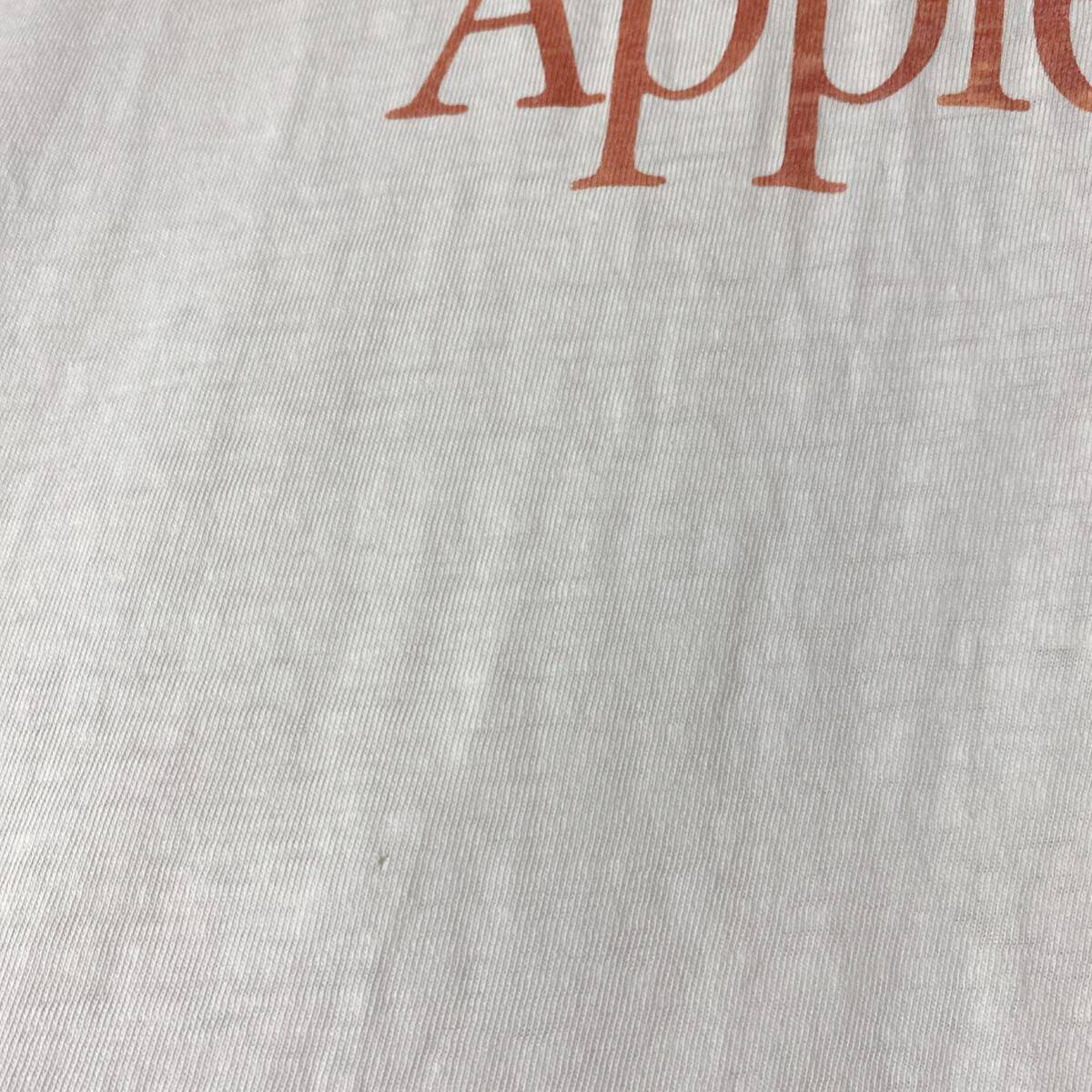 激レア Apple Tシャツ プロモ 90s ビンテージ USA 80s XL プリントTシャツ 古着 バンド スーベニア アート_画像10