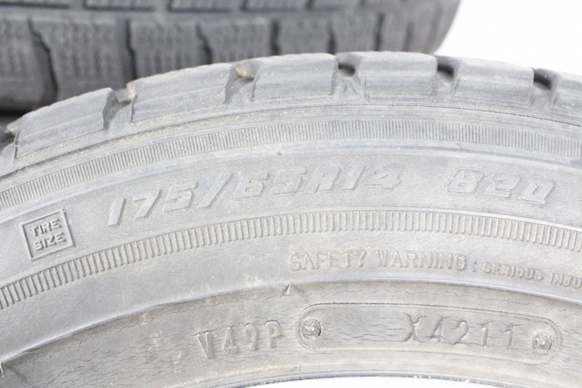 【ト福】グッドイヤー ICE NAVI ZEAⅡ 175/65R14 2011年 ホイール付 VIOLENTO 4A803 14×5 1/2J 引き取り可 福島県伊達市 LBZ01LAF11_画像2