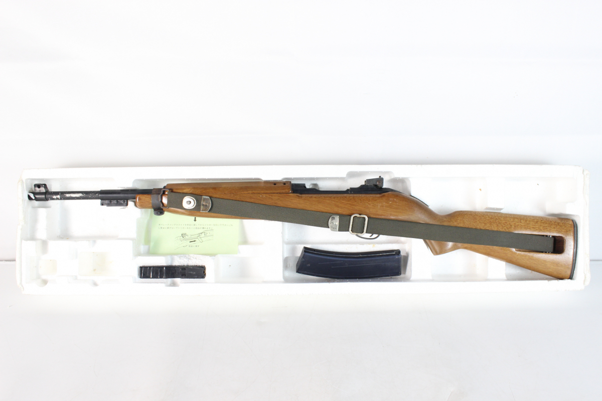 【ト福】マルシン US M1 Carbine カービン エアガン 自動小銃 木製ストック 箱あり ミリタリー サバゲー ライフル LBZ01LLL03の画像2