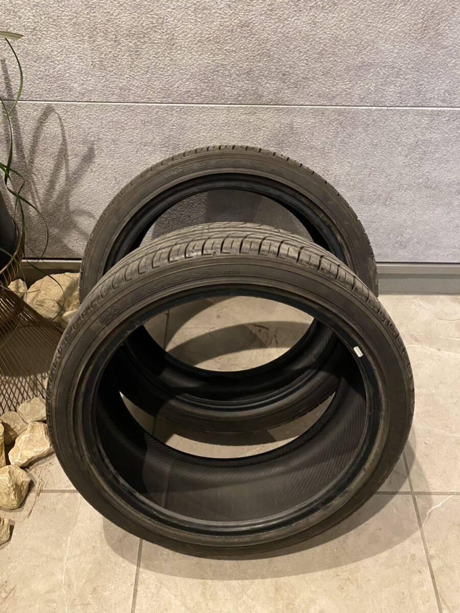 超超バリ山！2021年製 215/40R18 YOKOHAMA ECOS ES300 18インチタイヤ2本セット 約9分山_画像5