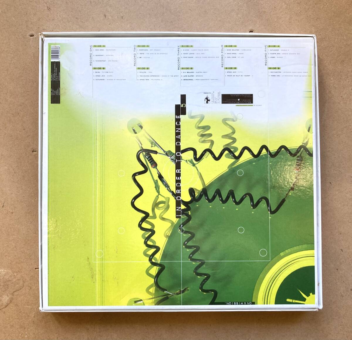 ■※BOX傷み有■V.A. / In Order To Dance 5 (R&S Records RS 94036 X) 5LP 1994 Belgium VG+~VG++ Aphex Twin,Basic Channel,Carl Craig_画像2