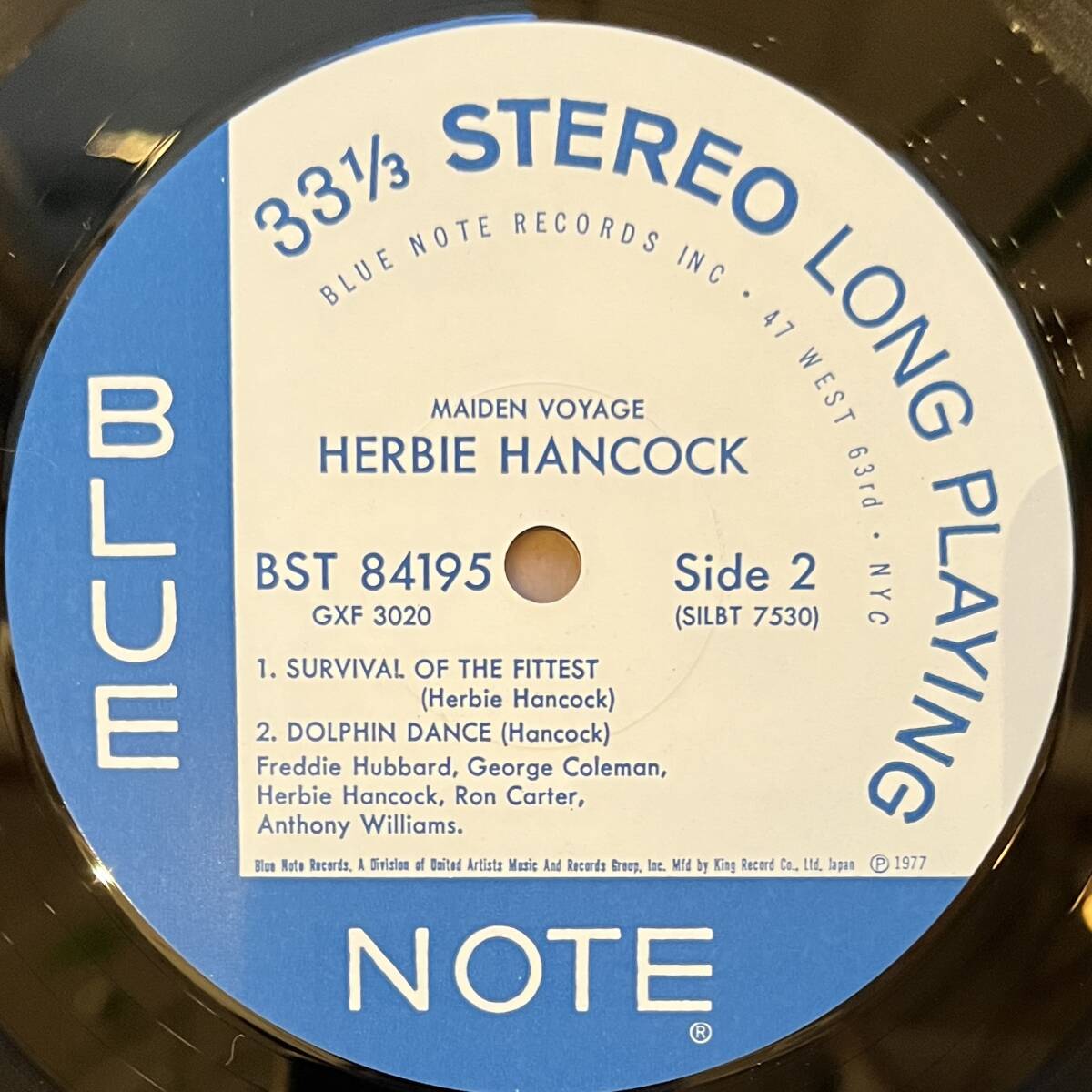 ■Blue Note!国内盤帯付/LP■ハービー・ハンコック Herbie Hancock / 処女航海 Maiden Voyage (GXF 3020/BST 84195)■美盤/JKTシミ有_画像3