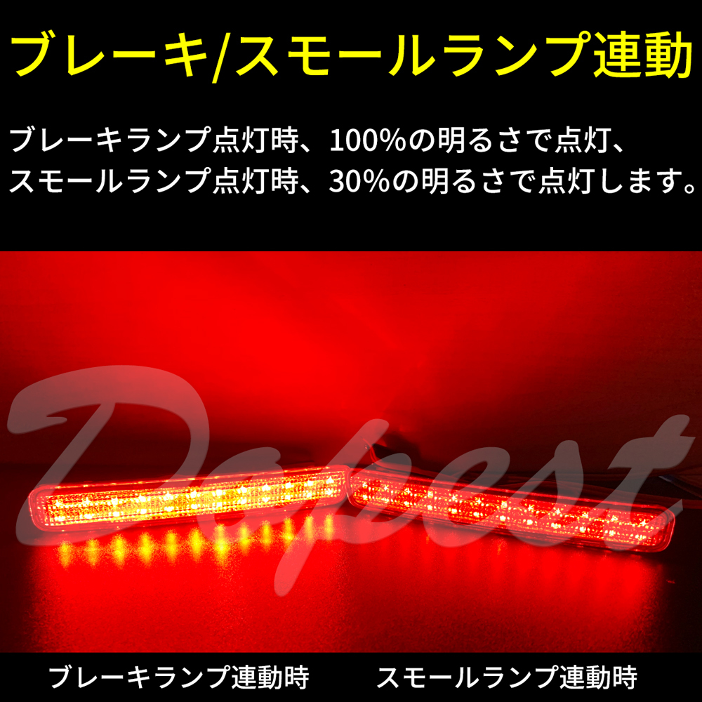 LEDリフレクター プリウスα ZVW40系 車検対応 全グレード 発光の画像4