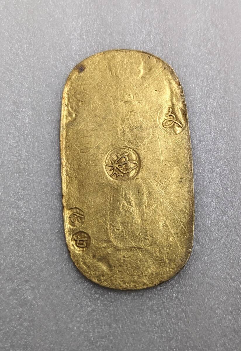 文政小判金 裏刻印　13.1ｇ 真贋保証　古銭 小判 金_画像2