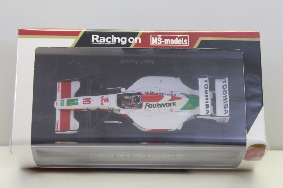 レーシングオン特注 スパークモデル 1/43 フットワーク FA14 1993 オーストラリアGP #10 鈴木亜久里 Aguri Suzuki Footwork FS07 63AHF0A_画像3