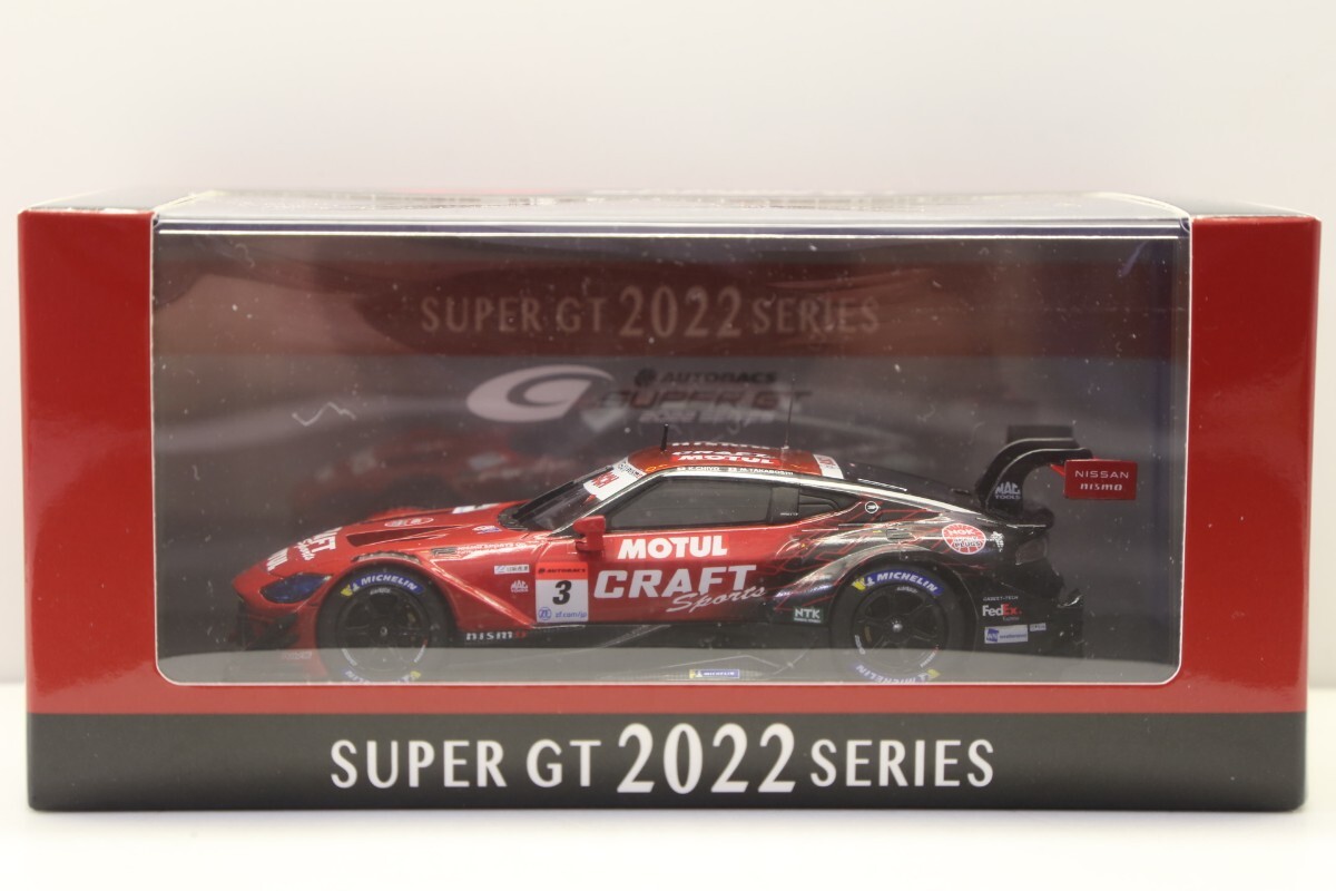 エブロ 1/43 クラフトスポーツ モチュール Z 2022 スーパーGT GT500 #3 千代勝正/高星明誠 45813　63NO_画像1