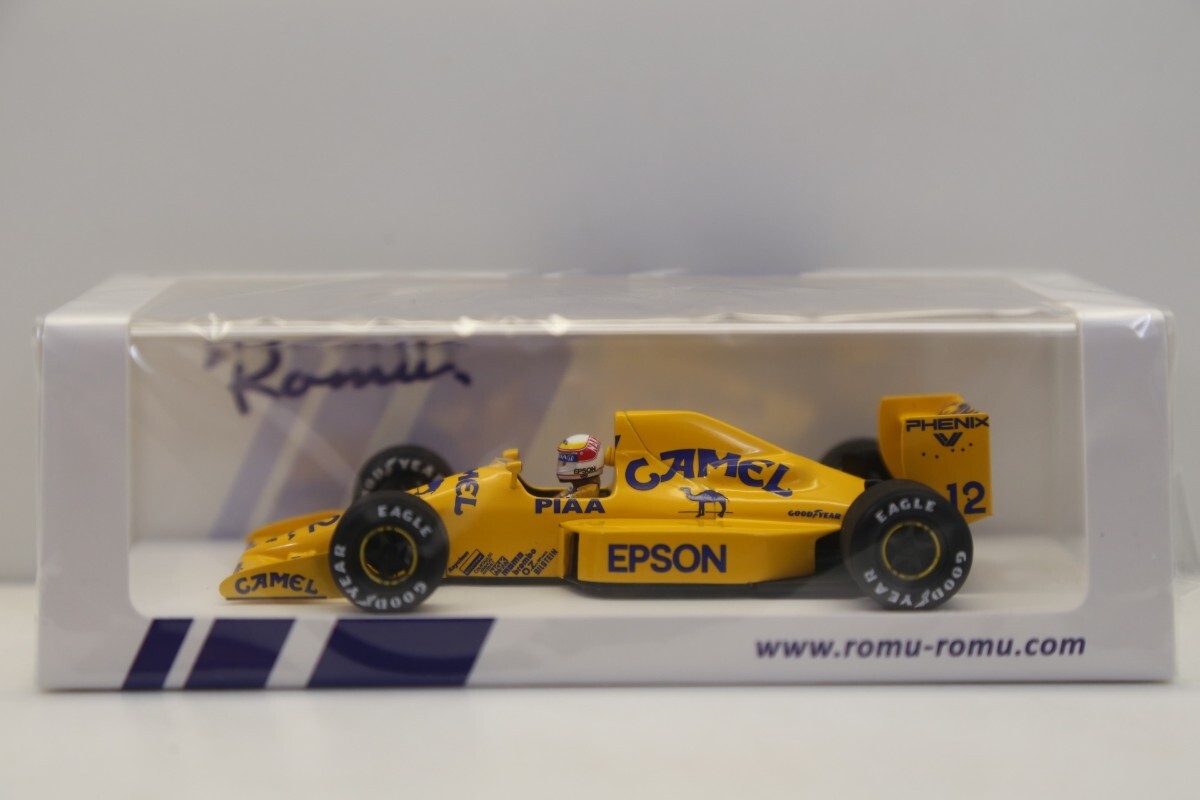 ロム特注 スパークモデル 1/43 キャメル ロータス 101 ジャッド 日本 GP 1989 中嶋 悟 ロータス日本GPラストラン　 ROMU043　63ABDBO_画像1