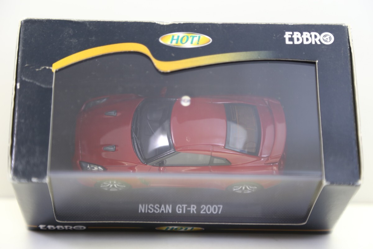 エブロ 1/43 日産 GT-R レッド ジャンク品 63A000/10の画像3