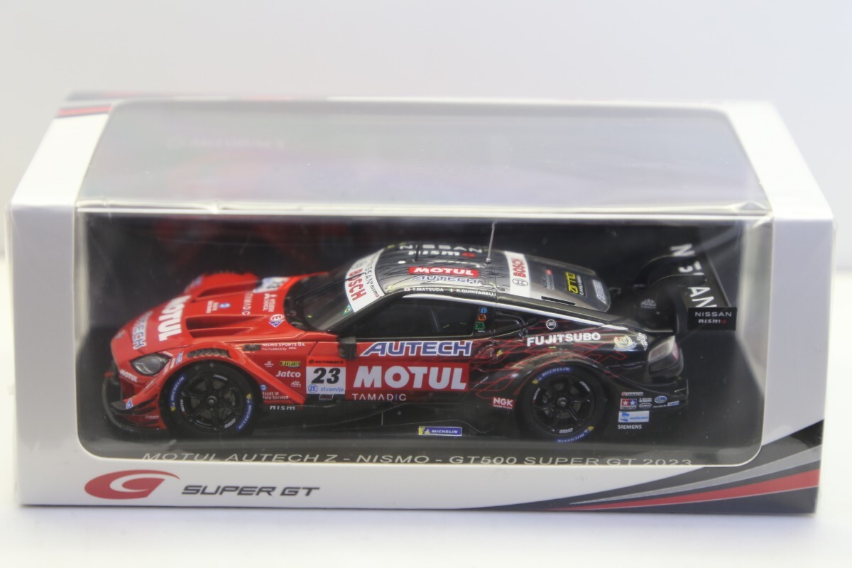 スパークモデル 1/43 モチュール オーテック Z ニスモ 2023 スーパーGT GT500 Rd.2 富士 #23 松田次生/R.クインタレッリ SGT058　63E000/7_画像2