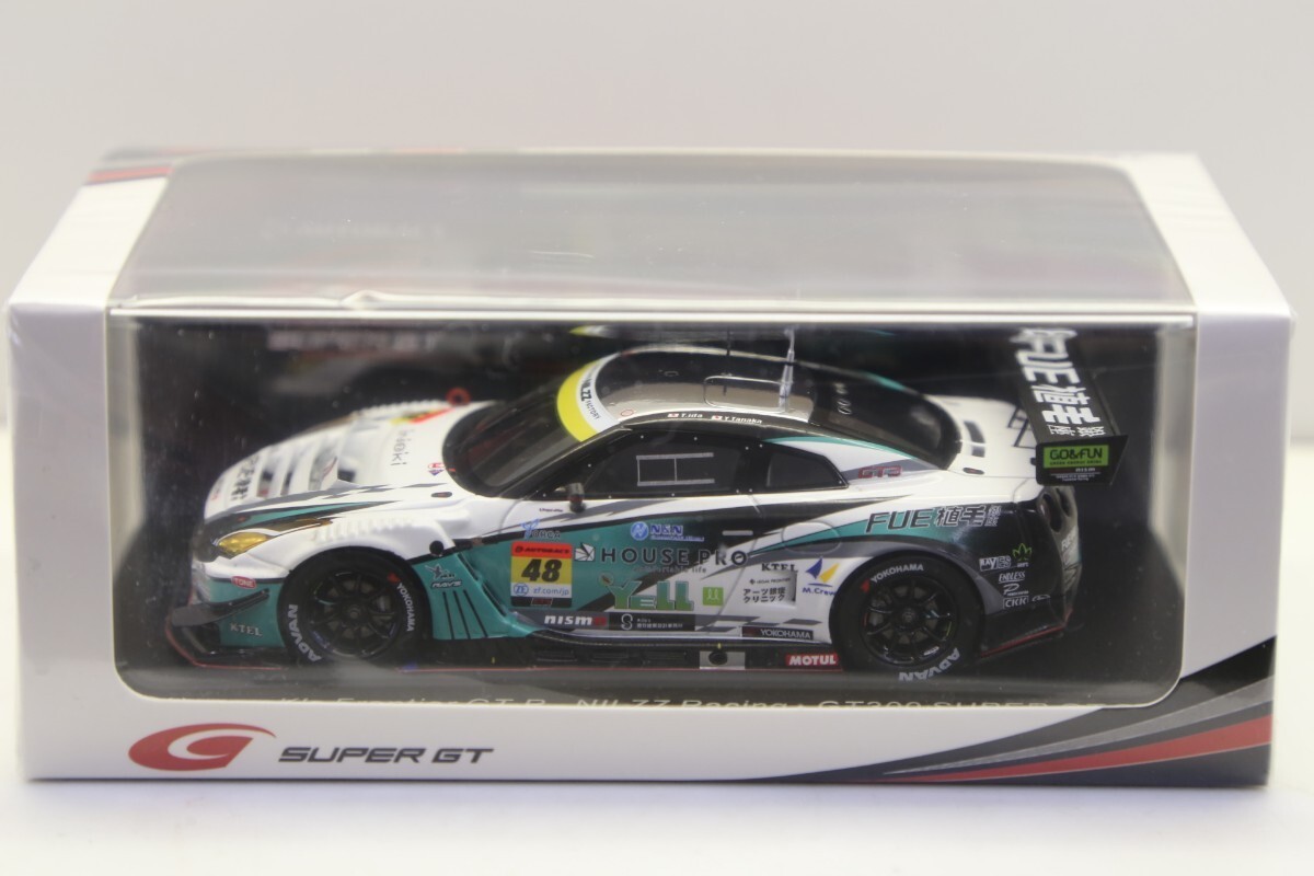 スパークモデル 1/43 植毛 ケーズフロンティア GT-R NILZZレーシング 2023 スーパーGT GT300 #48 井田太陽/田中優暉/眞田拓海 63E000/7の画像2