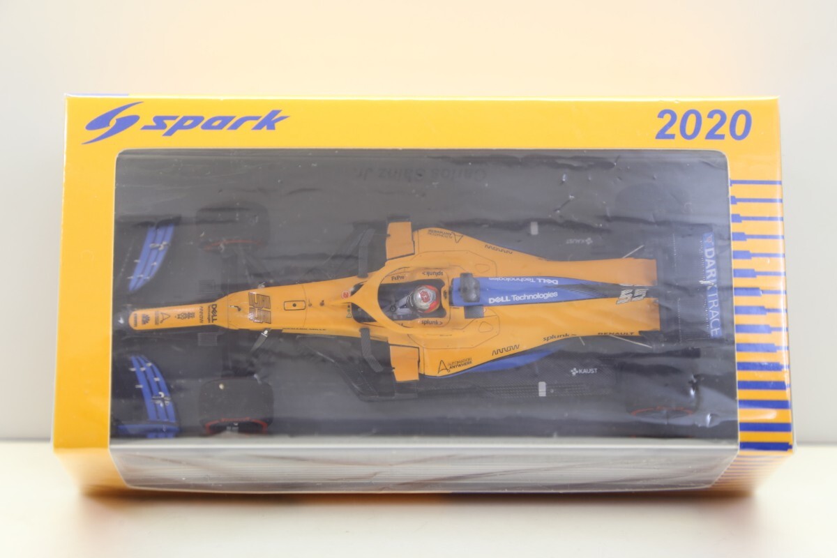 スパークモデル 1/43 マクラーレン MCL35 ＃５５ カルロス サインツJR バルセロナテスト 2020 S6463 　63CE00/30_画像3