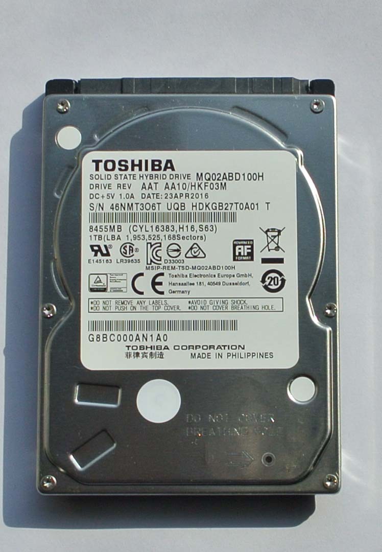TOSHIBA MQ02ABD100H 2.5インチハイブリッドSSHD 1TB  1台の画像1