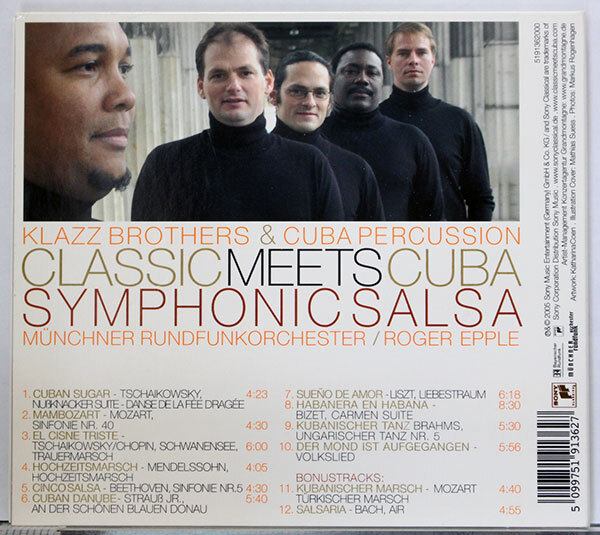 【キューバン/クラシックCD】クラッツ・ブラザース＆キューバ・パーカッション★CLASSIC MEETS CUBA SYMPHONIC SALSAの画像2