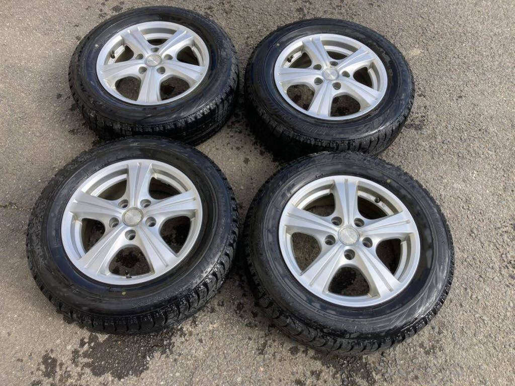 15インチ　195/65R15 4本セット　PCD114.3 5穴　アルミホイール ノア　ヴォクシー ステップワゴン セレナ ブリザックBLIZZAK ブリヂストン _画像1