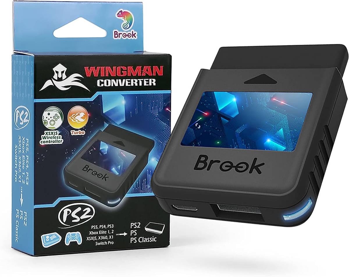 Brook Wingman PS2 Converter ウィングマン コンバーター コントローラー用 変換アダプター PS2 PS Classicゲーム機対応【日本公式正規品】の画像1