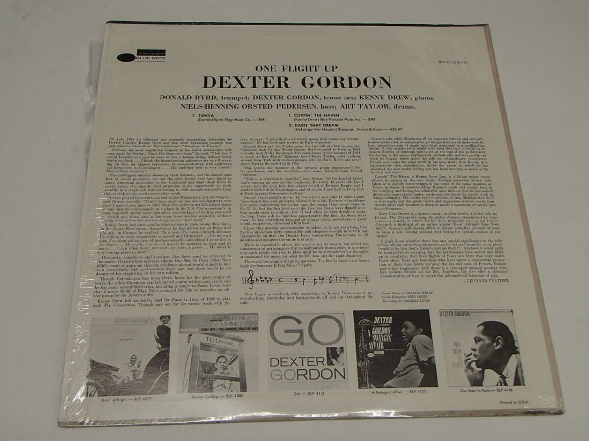 US盤 BST 84176　Dexter Gordon / One Flight Up　両面VAN GELDER刻印有り　シュリンク付　_画像2