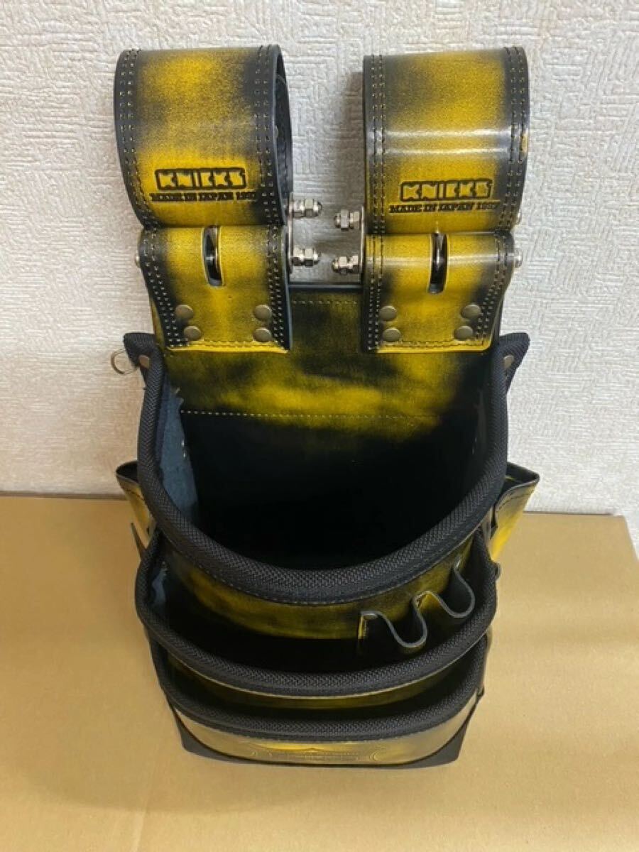 niksKNICKS ADV-301DDX-Y yellow Advan glass leather tool holster yellow color burr stick nylon reinforcement finishing ADV-301DDXY