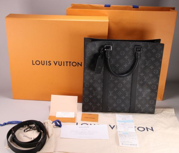 BE626　新品同様　LOUIS VUITTON Sac Plat ルイ　ヴィトン　サックプラ　２way 鑑定済_画像1