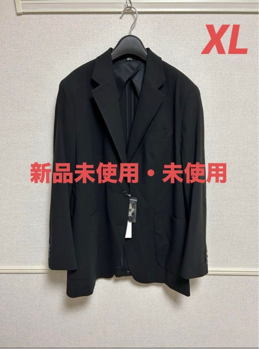 新品タグ付 ユニクロC リラックステーラードジャケット XL 黒 新品タグ付 ユニクロC リラックステーラードジャケット XL 黒