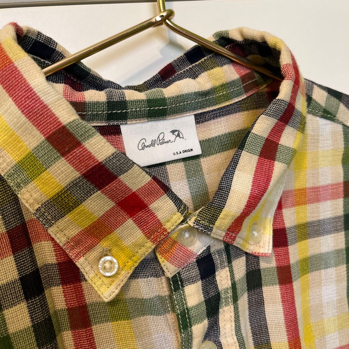 アーノルドパーマー　Arnold Palmer チェックシャツ　 半袖シャツ
