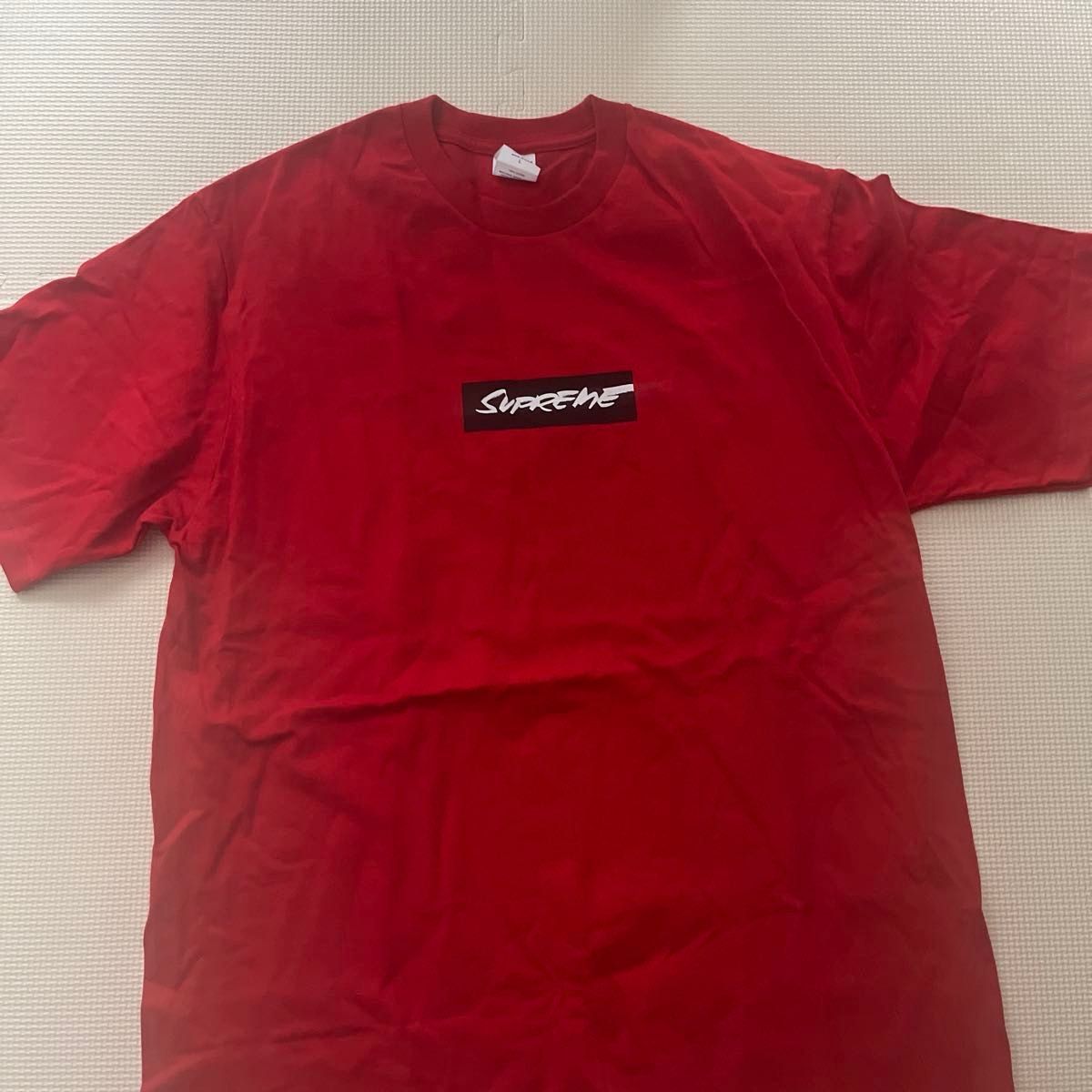 supreme futura box logo tee red