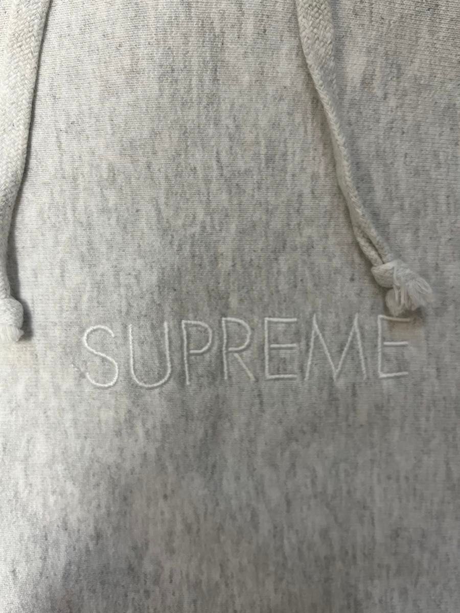 Supreme Tonal Embroidered Hoodie grey