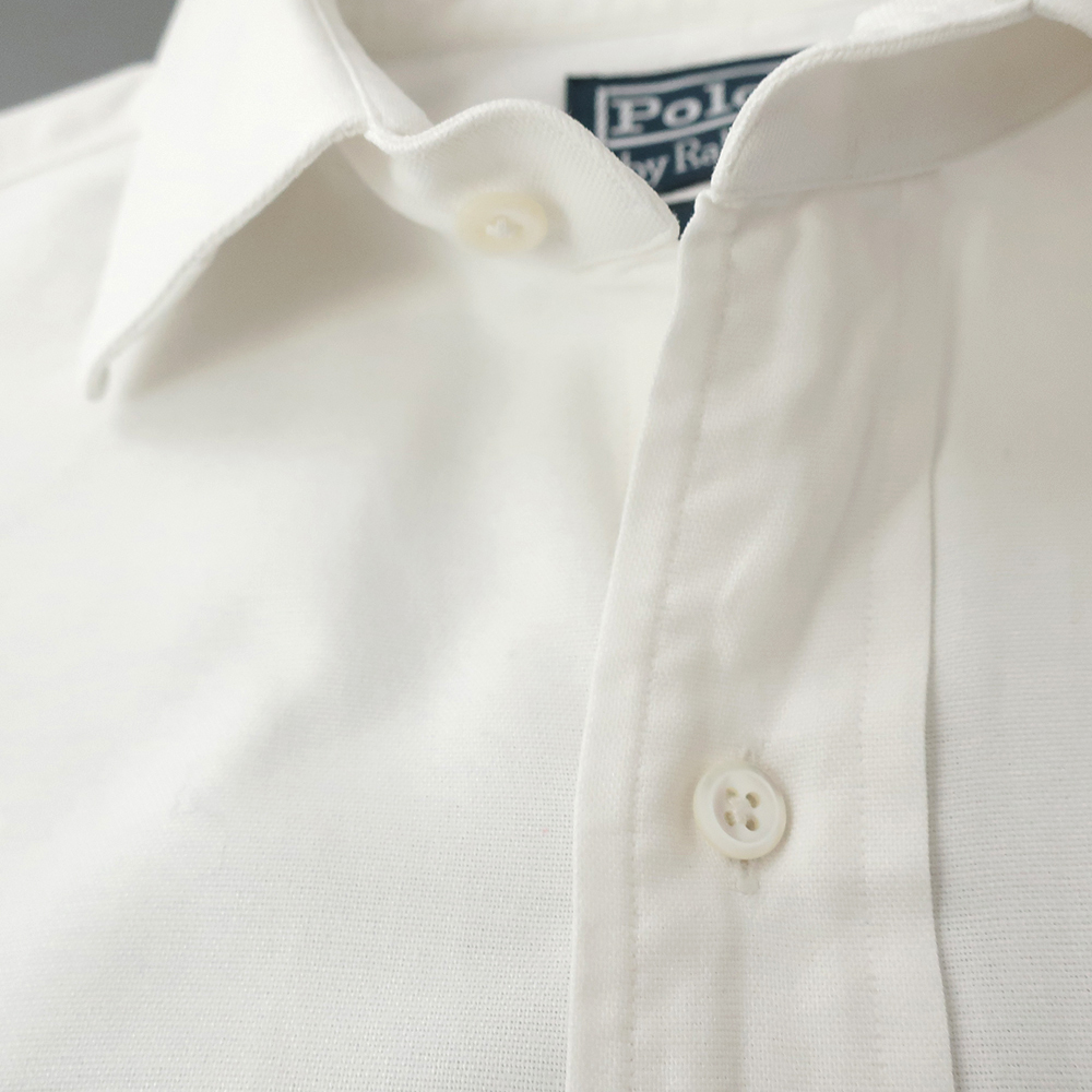 POLO RalphLauren REGEND ワイドカラー カジュアルドレスシャツ ホワイト 16-1/2(L)_画像7