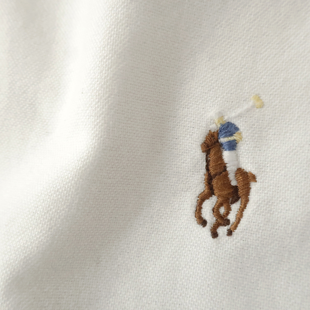 ラルフローレン オックスフォードシャツ ボタンダウン ホワイト カラーポニー刺繍 (M) POLO RalphLauren_画像6