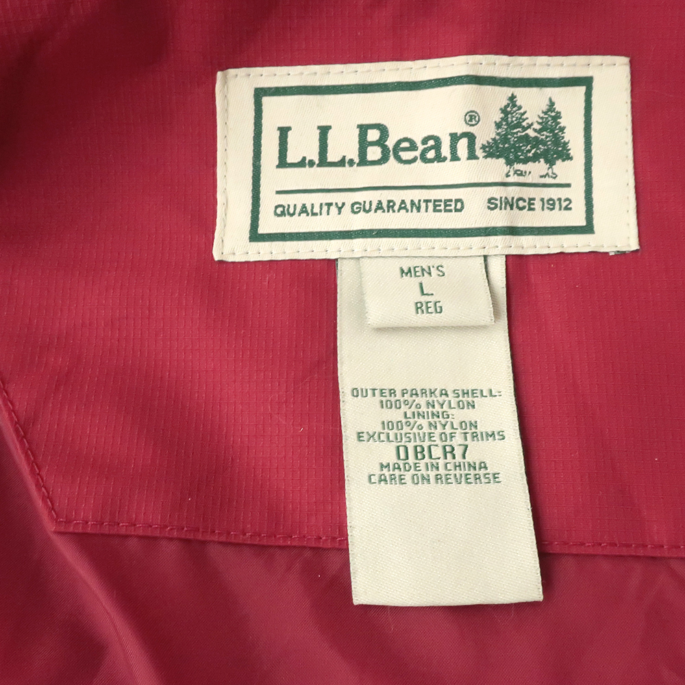 L.L.BEAN GORE-TEX ナイロンシェル マウンテンパーカー レッド(L) ゴアテックス_画像6