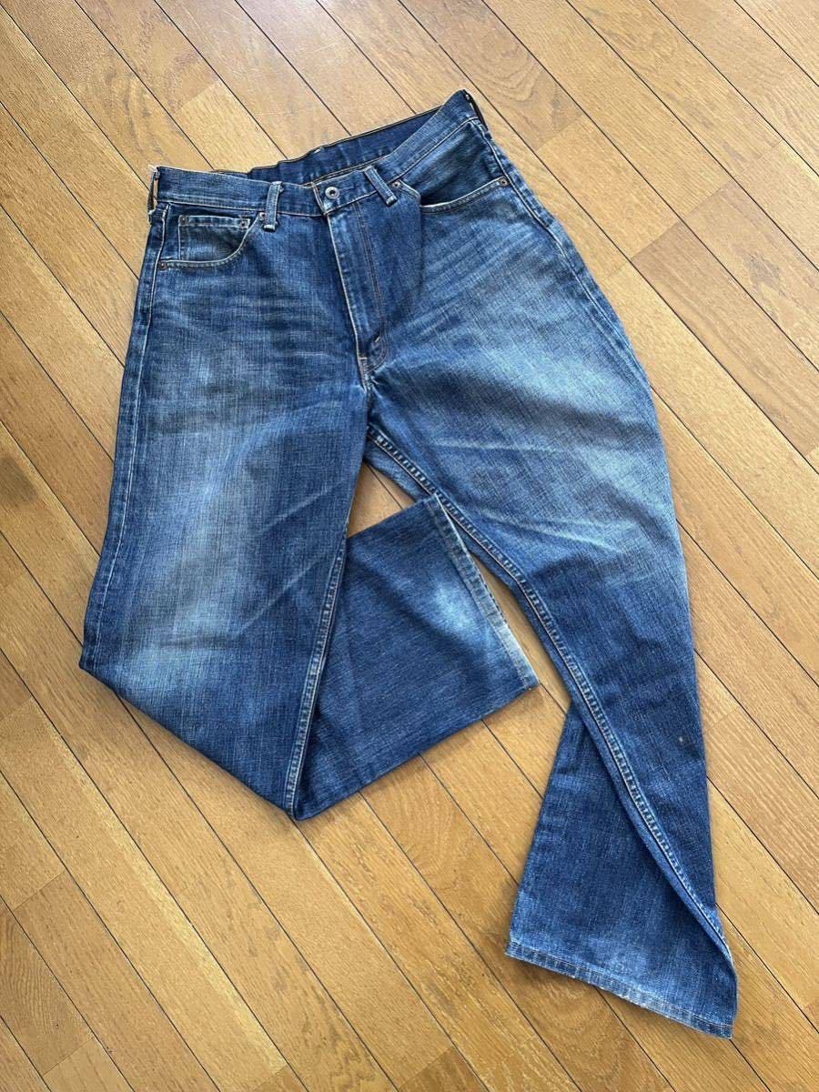 美品 廃盤 日本製 Levi's リーバイス 504 ヴィンテージタイプ ユーズド加工 デニム ジーンズ sizeW31/L31 胴囲82cm対応 股下約77cm_画像9