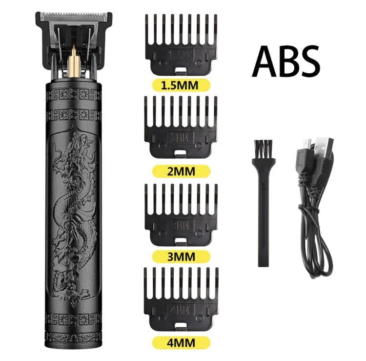 電気バリカン ヘアトリマー 髭トリマー USB充電式 ゴールド ブラック ブロンズの画像4