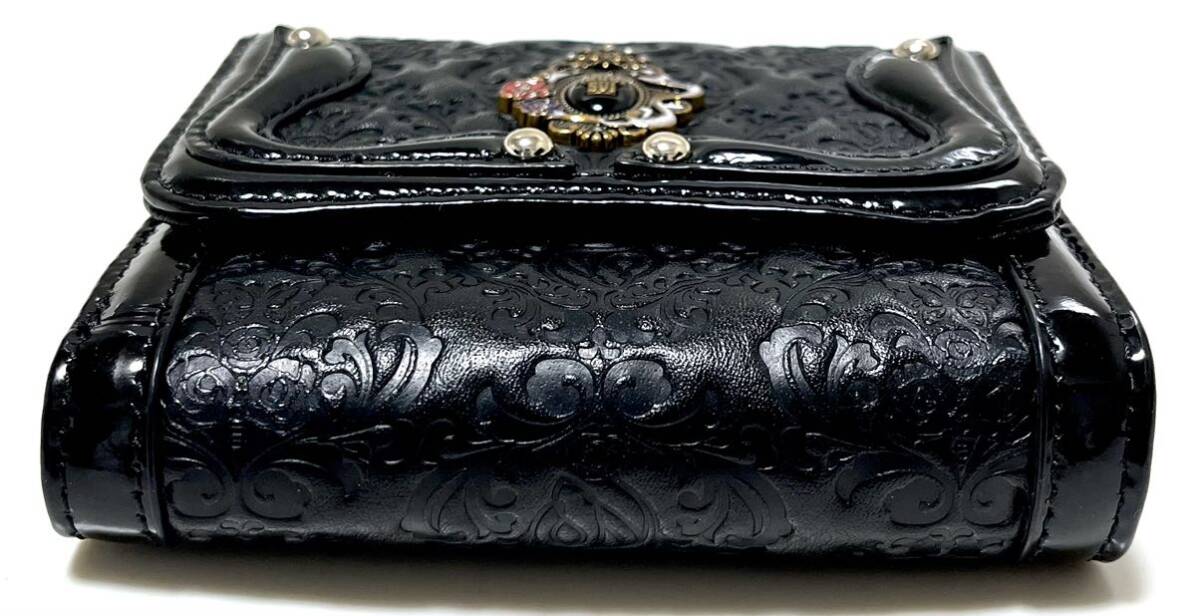 【新品未使用】ANNA SUI 財布 セルパン 黒 蛇 アナスイ 三つ折り がま口_画像5