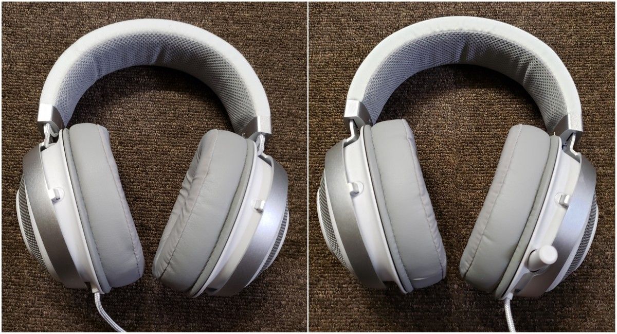 【管K254】■　レイザーRZ04-02830400-R3M1 Razer Kraken Mercury White ゲーミング