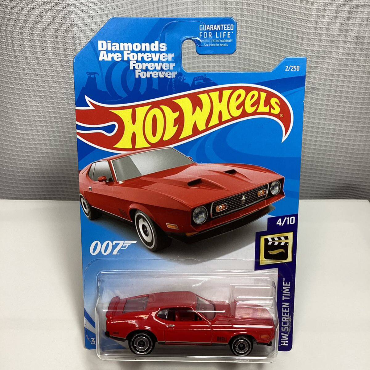 ☆ホットウィール☆ '71 フォード マスタング　マッハ1 赤 Hot Wheels _画像2