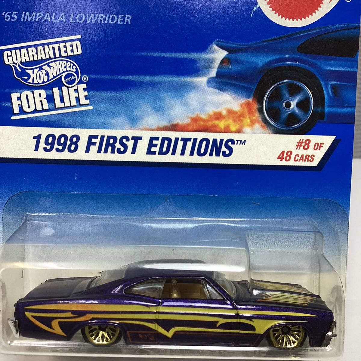 ☆ホットウィール☆ '65 シボレー インパラ ローライダー 紫 Hot Wheels _画像1