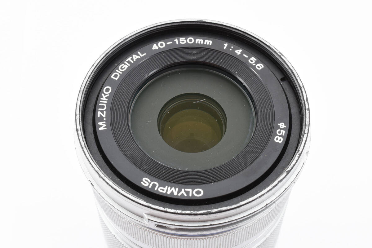 ★実用品★オリンパス OLYMPUS M.ZUIKO DIGITAL 40-150mm F4.0-5.6 R ED MSC シルバー ★ L280#1157の画像9