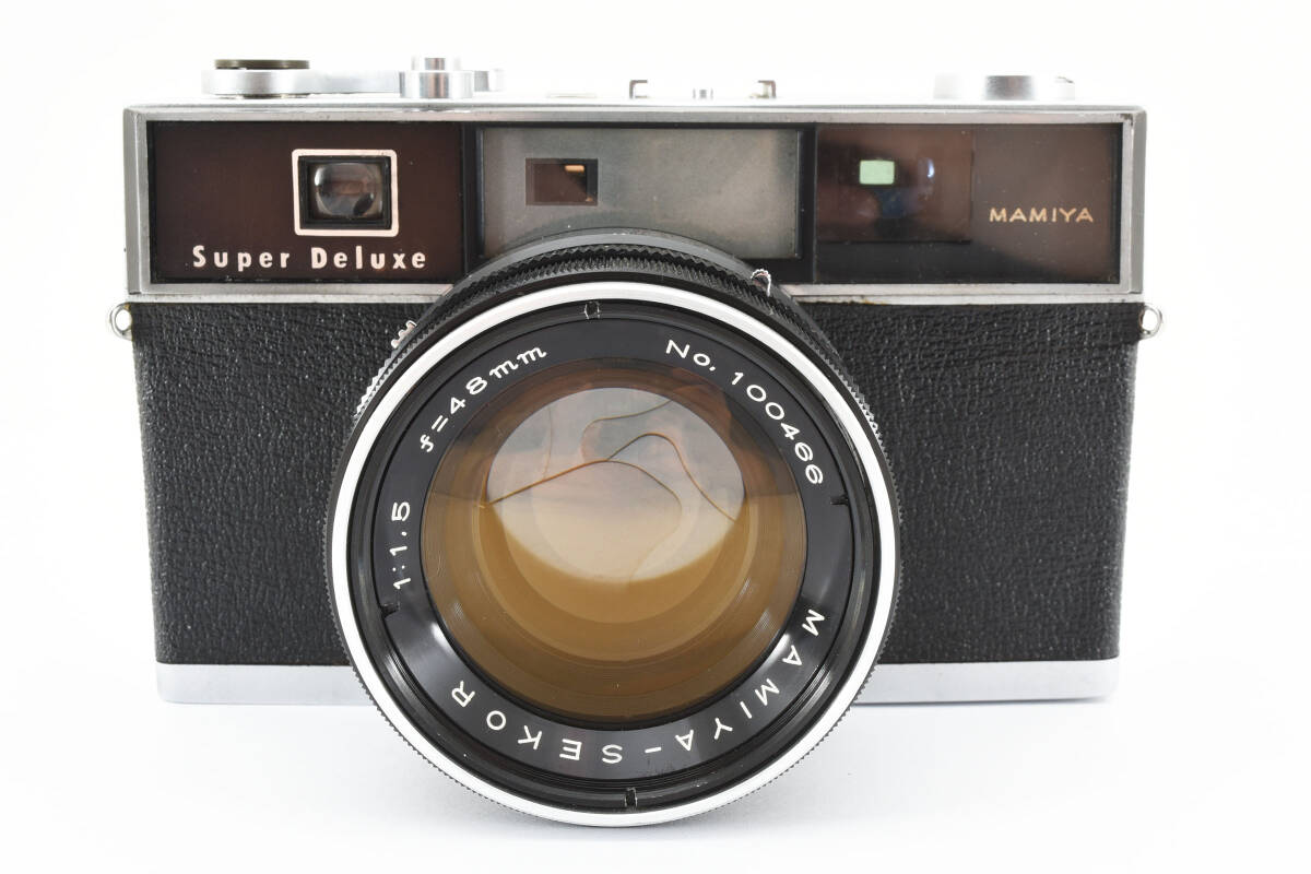 ★希少品・レンズ極上品★マミヤ Mamiya Super Deluxe Mamiya-Sekor 48mm F1.5 レンジファインダー ★ L1400#1281の画像3