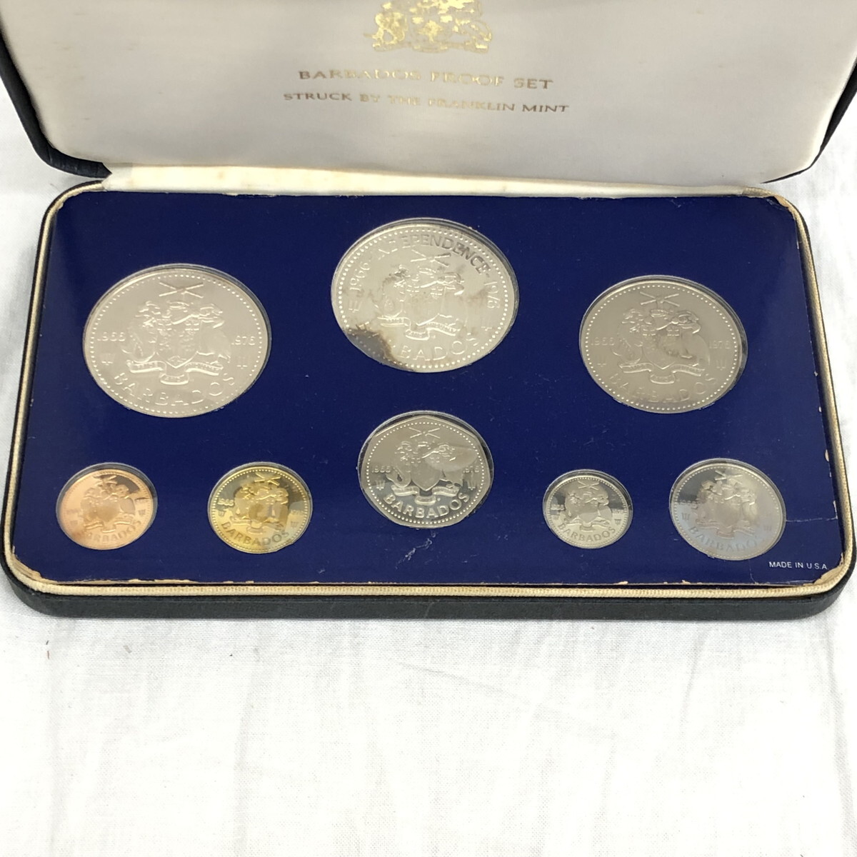 バルバトス　BARBADOS　PROOF SET プルーフ貨幣セット　世界のコイン　1976年　長期保管品　現状品　(N60304_4_25h)_画像2